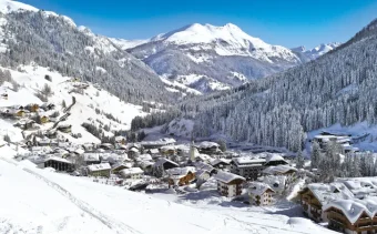 Arabba ski resort in Italy