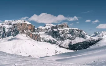 Canazei ski resort in Italy