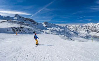 Cervinia ski resort in Italy