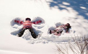 Skiing with under 2-year-olds