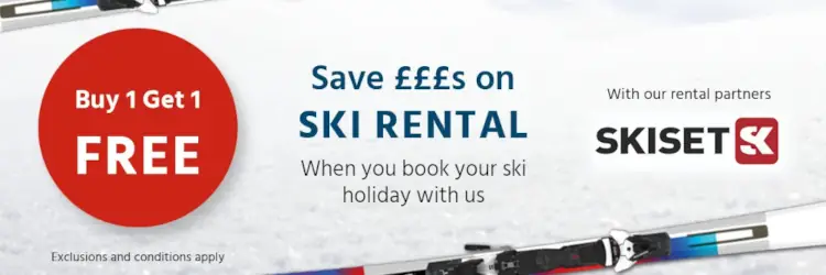 Buy One Get One Free Ski Equipment Rental