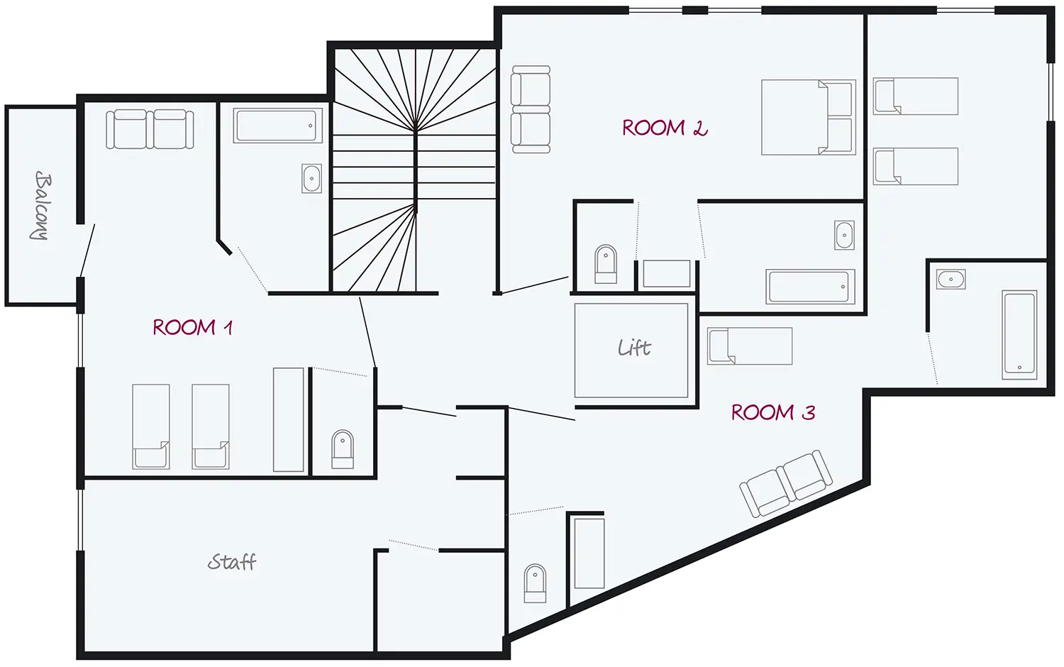 Chalet Appaloosa Val d’Isere Floor Plan 3