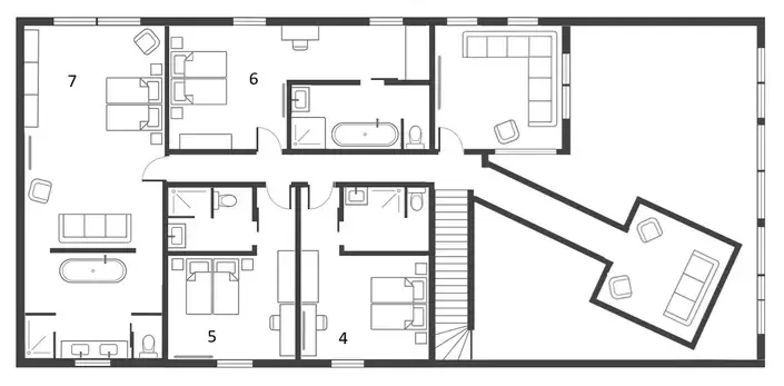 CLUB 21Forty Les Arcs Floor Plan 1