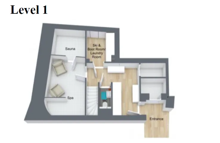 Apartment Aurora Val d’Isere Floor Plan 2