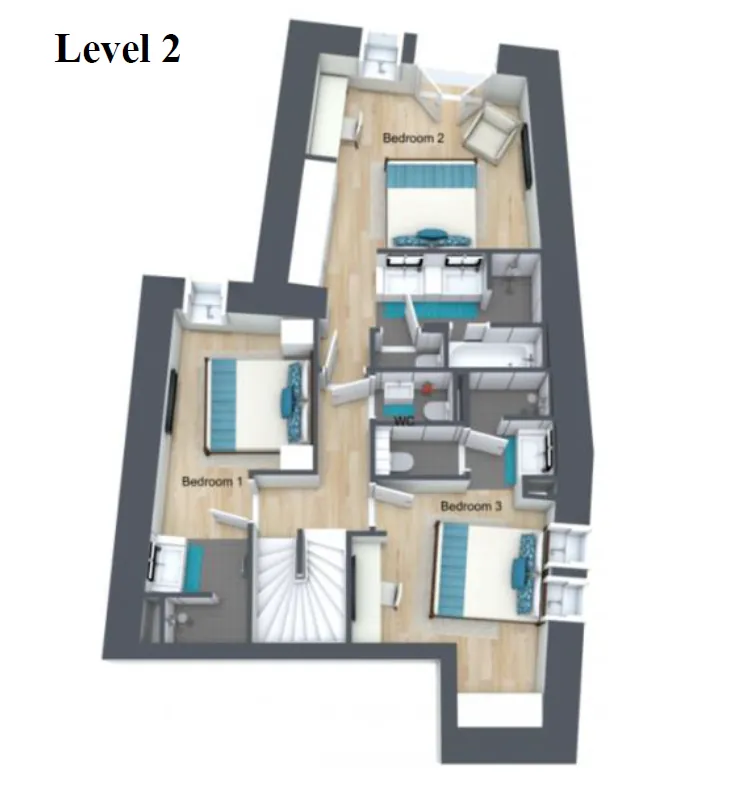 Apartment Aurora Val d’Isere Floor Plan 1