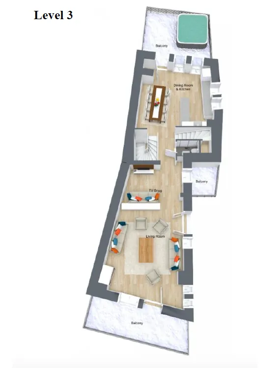 Apartment Aurora Val d’Isere Floor Plan 4