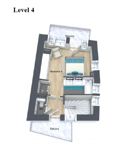 Apartment Aurora Val d’Isere Floor Plan 3