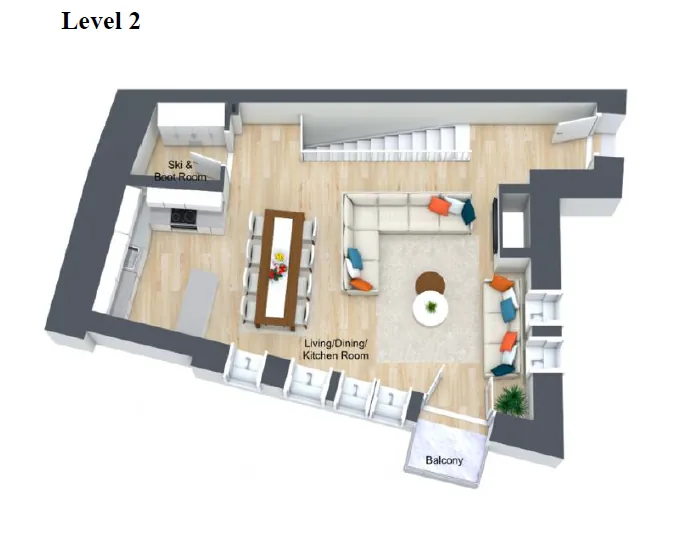 Apartment Ceres Val d’Isere Floor Plan 1