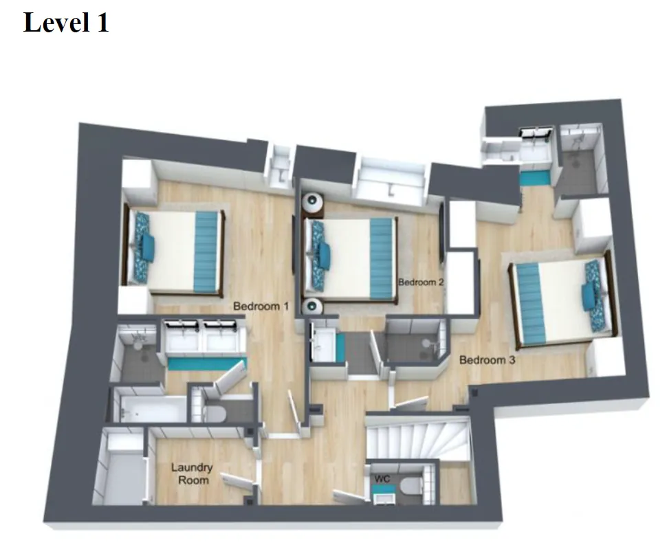 Apartment Flora Val d’Isere Floor Plan 2