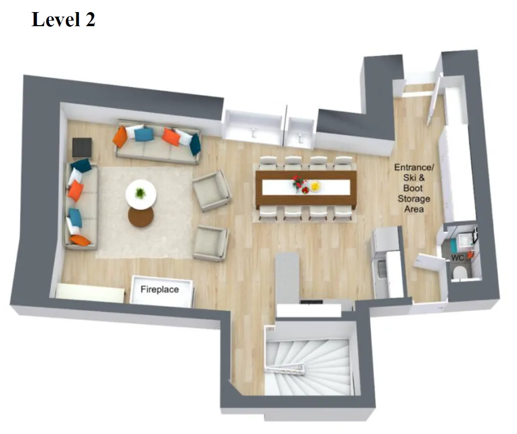 Apartment Flora Val d’Isere Floor Plan 1