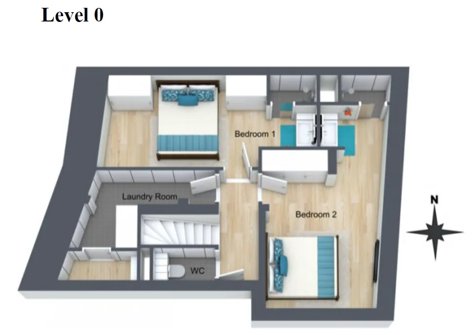 Apartment Luna Val d’Isere Floor Plan 2