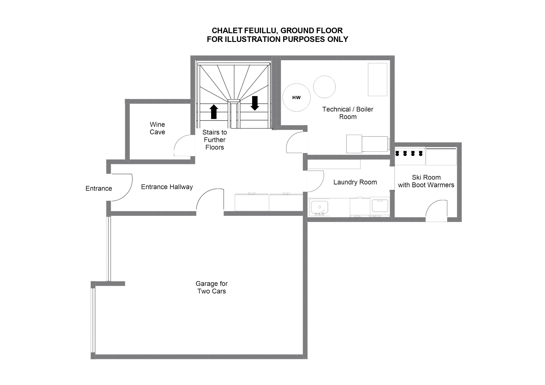 Chalet Feuillu Verbier Floor Plan 2