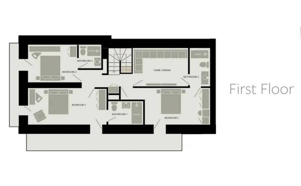 Chalet Zanskar St-Martin-de-Belleville Floor Plan 2