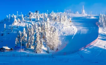 Ruka ski resort in Finland