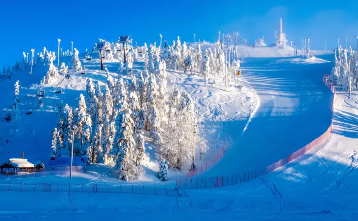 Ruka ski resort in Finland