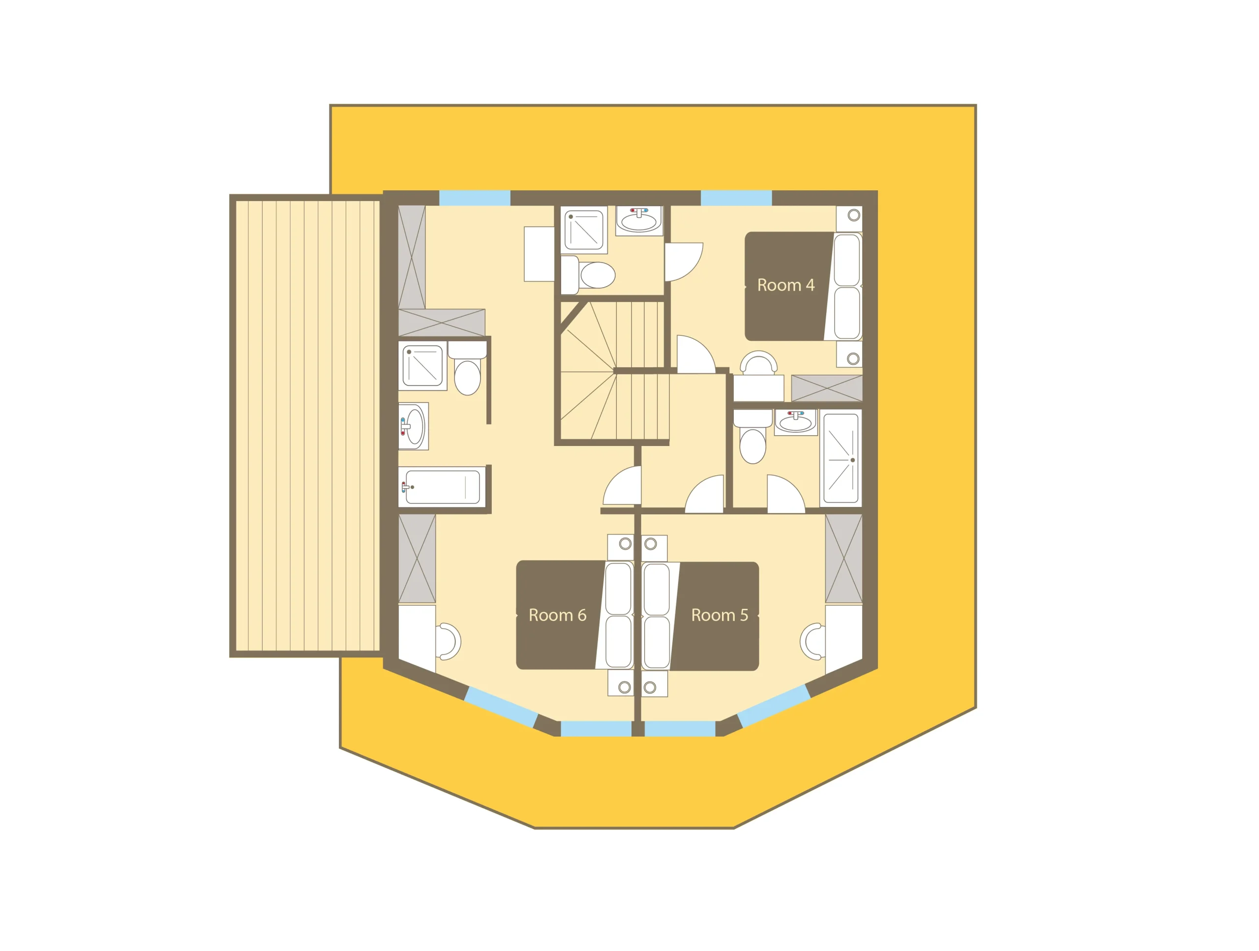 Chalet d’Espoir Morzine Floor Plan 1