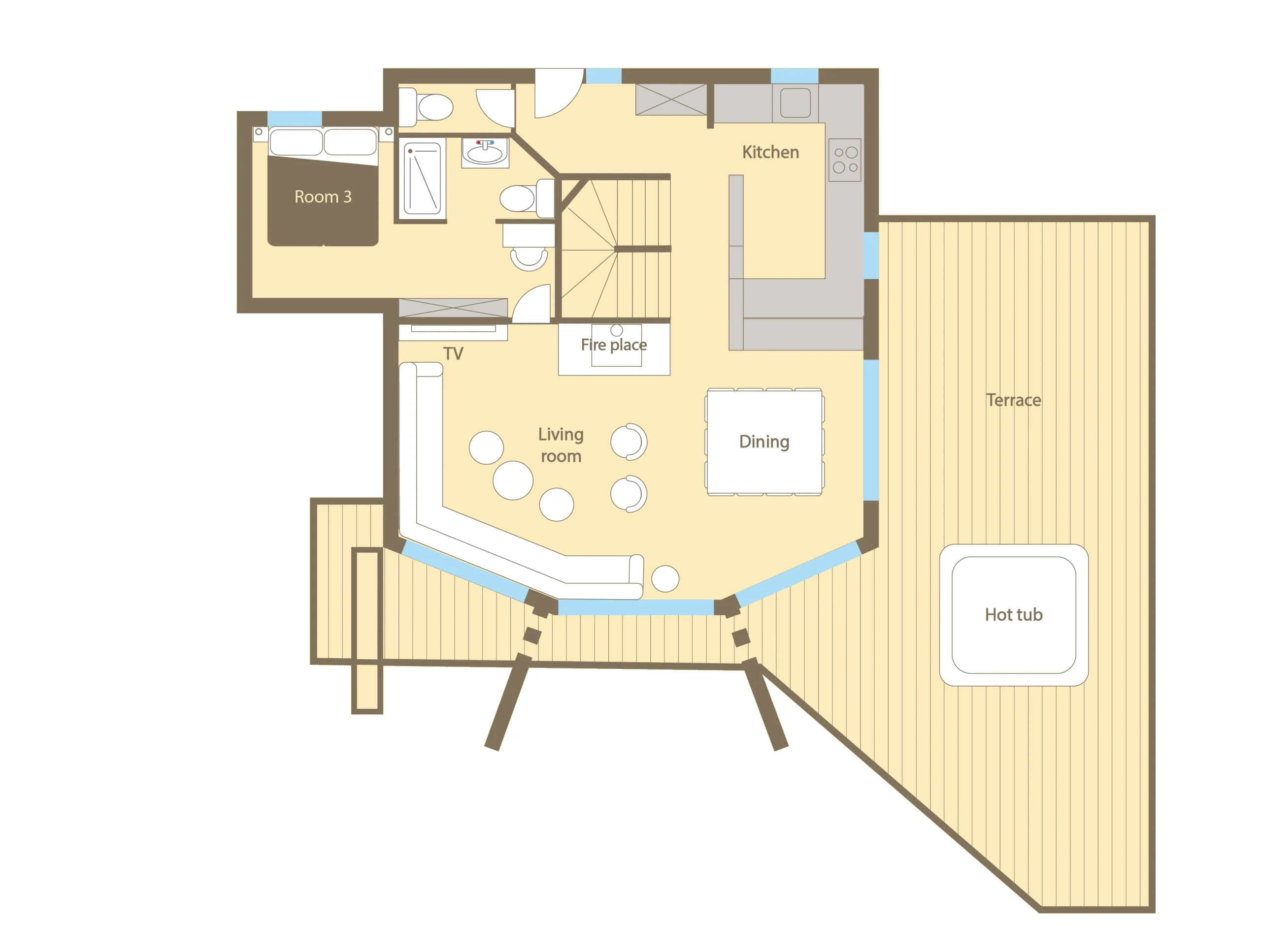 Chalet d’Espoir Morzine Floor Plan 2