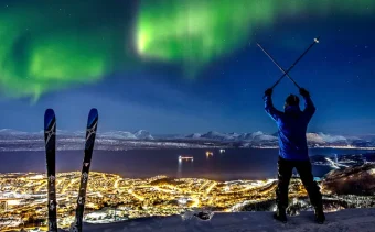 Narvik skiing in Norway