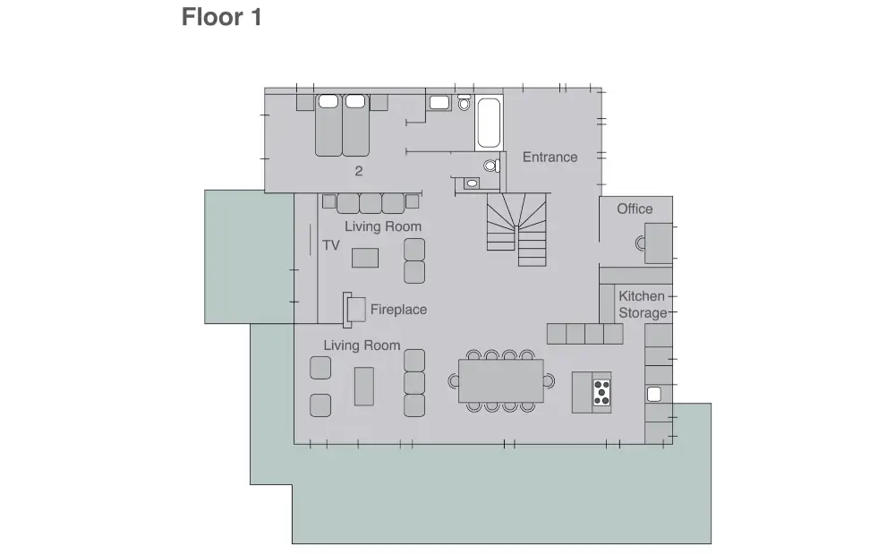 Chalet Kitsilano Verbier Floor Plan 1