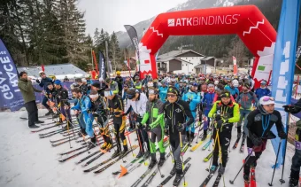 Ski Tourers Sign Up For The Trace Des Grands In Chamonix