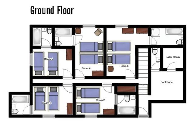 Chalet Madeleine Val d’Isere Floor Plan 1