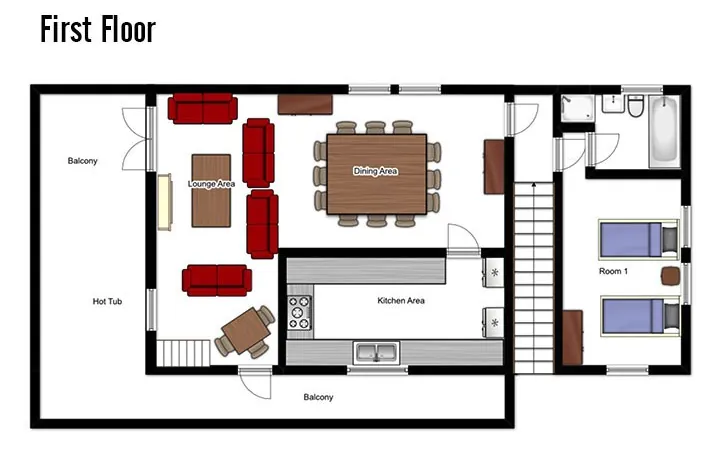 Chalet Madeleine Val d’Isere Floor Plan 2